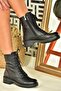 Black Genuine Leather Daily Women's Boots N555400103 - 2