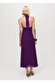 Long Dress with Halter Collar - 4