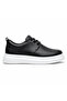 KB X3 Black Leather Laced Casual Men's Shoes - 3