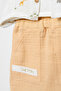 3-Piece Baby Set Muslin Shirt Pant T-Shirt Giraffe Patterned - 6