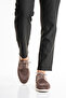 Genuine Leather Men's Loafer Shoes Mink Casual Suede Daily Comfortable Lace-Up Model Ravenna - 4