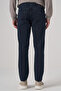 Men's Navy Blue Denim 5 Pocket Slim Fit Jean Jeans - 5