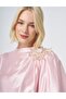 Rose Detailed Lined Full-Length Fitted Dress - 3