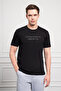 Men's Black Trend Crew Neck Dynamic Fit Cotton T-Shirt - 3