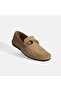 Crispin Mink Men's Suede Casual Shoes with Accessory Detail - 5