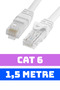 كابل إيثرنت Cat6 بطول 1.5 متر. كابل شبكة إنترنت بسرعة 1000 ميجابت في الثانية، كابل لان