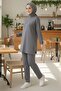 Zippered Modal Double Set - 1013-Fume - 2