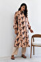 Violet Long Tunic and Pants Set - Camel - 4