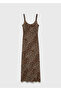 Leopard Print Midi Dress - 3