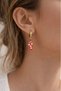 Murano Red Fish Earrings