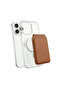 Magsafe Compatible Magnetic Leather Wallet Card Holder Foldable Cardsafe Wallet with Stand Feature Brown - 2