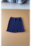 Women's Hijab Navy Blue Elastic Waist Pleated Lengthening Savior Underwear Mini Skirt Pleated Complementary - 4