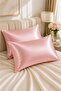 100% Satin 50x70 Cm 2 Pieces Powder Pink Satin Pillowcase