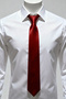 Red Plain Classic Micro Tie - 4