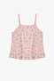 Girls Pinky Cherry Beige Pyjama Set - 6