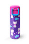 Kids Purple Pink Cat Patterned Steel Thermos with Straw and Direct Drinking 500 ml 31911 - 2