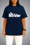 Oversize Thebest Father Chest Printed Unisex T-Shirt - 2