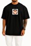 Oversized Johnny Bravo Gym Salonu Chest Printed Unisex T-Shirt