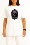 Oversized Meowsferatu Chest Printed Unisex T-Shirt - 2