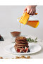 All Purpose Dispenser Jar Set 350 ml Glass Honey Syrup Sauce Pourer TWES039