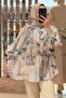 Wide Sleeve Patterned Shirt - 4
