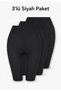 Women's Seamless Stitch-Free Long Leg Pack Boxer Black – High Waist and Non-Marking Underwear 1410