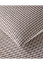 Tattersall Yarn-Dyed Double Bed Sheet Set 200X220 cm Brown - 5