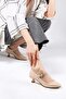 Gabriela Nude Patent Leather Women's Low Heeled Shoes - 4