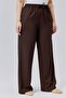 Linen Viscose Loose Fit Women's Trousers - 5