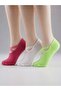 3 Pairs of Pi̇lates Socks Silicone Printed Coton
