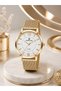 Gold Wicker Steel Cord 30 Mt Water Resistant Women's Wristwatch
