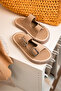Medici Sand Color Men's Slippers - 5