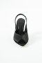 Romese Satin Ankle-Tie Open Toe Detail Women's Heel Shoes - 6