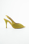 Romese Satin Ankle-Tie Open Toe Detail Women's Heel Shoes - 5