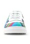 Tbons Special Design Genuine Leather White Green Lace up Zippered Kids Sneaker - 4