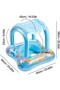 3-Year-Old Baby with a Canopy, Light Blue - 2