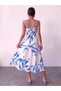 Women's Stylish Satin Dress with Straps - 2