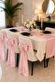 30X120 Cotton Satin Powder Pink Runner American Service - 3