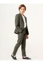Boys T-Shirt Linen Jacket Waist Trousers 3-Piece Sports Suit (Ages 7-10) - 2