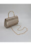 Women's Gold Sparkling Evening Dress Bag - with Chain Strap - 3