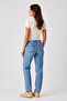V-Neck Slim Fit Crop T-Shirt-Ecru - 2