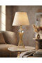 Misbah Series Gold Twisted Lampshade – Beige Hat with Crystal Glass - 3