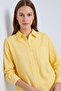 Yellow Wrap Detailed Striped Shirt - 4