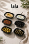 Gözde Mini Garnish Plate Set of 6 (12X8 cm - Stylish and Durable)