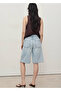 Straight Denim Bermuda Shorts - 4