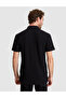 Black Slim Fit Knitted Textured Buttoned Polo Collar T-Shirt 50309946-Vr046 - 5