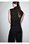 Drawstring Perkins Collar Blouse - 4