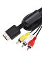 10 قطع كابل AV لـ PS2 و PS3، كابل AV إلى RCA مركب لجهاز بلايستيشن 2 و PS3 (6 أقدام) - 7