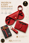 Premium Women's 3-Piece Gift Set |   Wallet, Glasses Case, and Keychain |   Gift Boxed