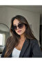 Rectangular Black Unisex Sunglasses Ae2008C1B4466 - 3